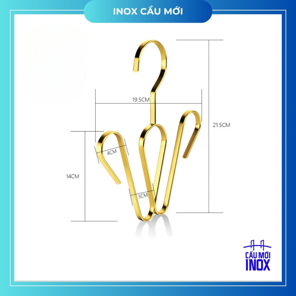 Móc phơi giày thép không gỉ 201, treo giày nhanh khô, bền đẹp, chắc chắn và tiện lợi