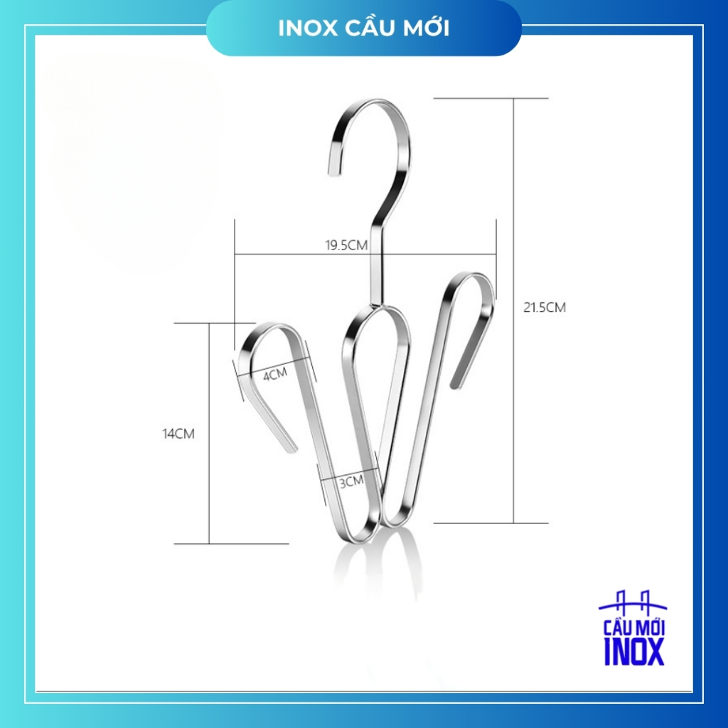 Móc phơi giày thép không gỉ 201, treo giày nhanh khô, bền đẹp, chắc chắn và tiện lợi