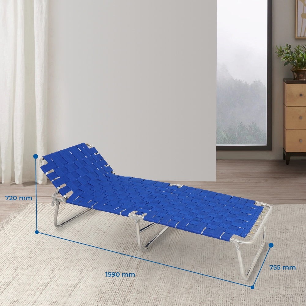 Giường gấp gọn inox Deli QUI PHÚC, dây dù bản lớn, thoáng khí, đàn hồi tốt, bền chắc, dễ dàng cất giữ, mang đi