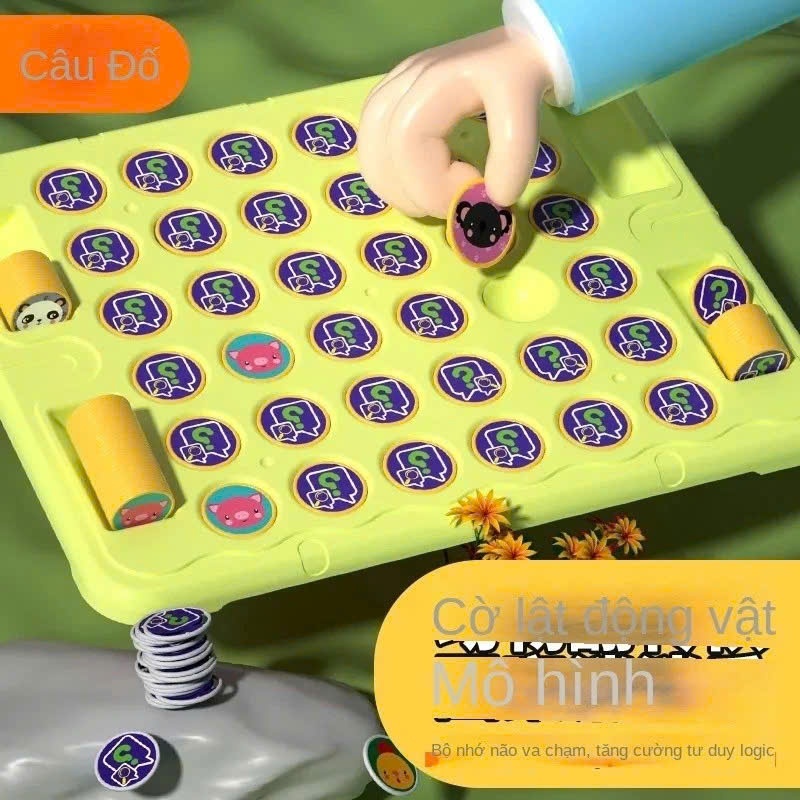 Đồ Chơi Lật Hình Ghi Nhớ - Nhựa ABS, Rèn Luyện Trí Nhớ, Phát Triển Tư Duy Logic Cho Bé