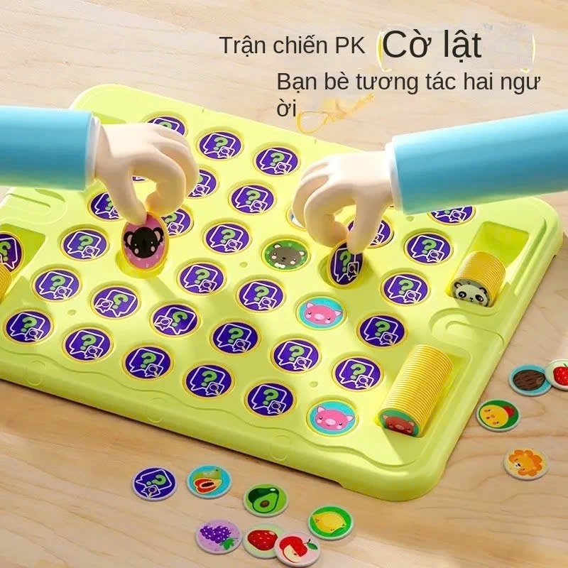 Đồ Chơi Lật Hình Ghi Nhớ - Nhựa ABS, Rèn Luyện Trí Nhớ, Phát Triển Tư Duy Logic Cho Bé
