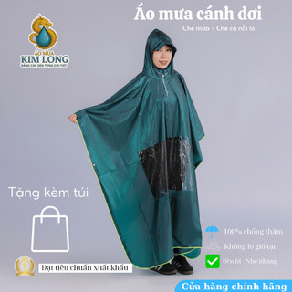 ÁO MƯA CÁNH DƠI NHŨ CÓ VIỀN PHẢN QUANG CAO CẤP - PHÙ HỢP CHO NAM VÀ NỮ