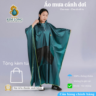 ÁO MƯA CÁNH DƠI NHŨ CÓ VIỀN PHẢN QUANG CAO CẤP - PHÙ HỢP CHO NAM VÀ NỮ