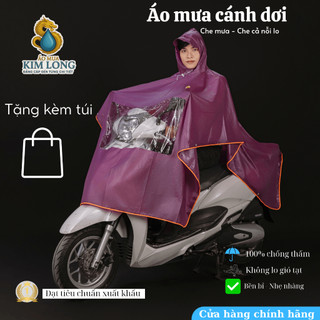 ÁO MƯA CÁNH DƠI NHŨ CÓ VIỀN PHẢN QUANG CAO CẤP - PHÙ HỢP CHO NAM VÀ NỮ