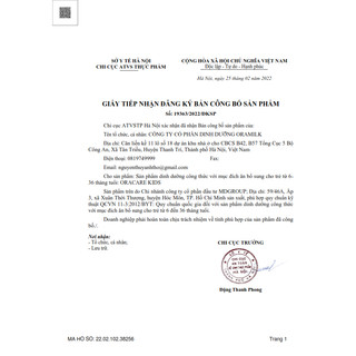 Sữa Oracare cho bé số 1/ 2/ 3/ 4 - hỗ trợ tăng cường miễn dịch, tăng cân khỏe mạnh, hỗ trợ tiêu hóa