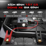 KÍCH BÌNH BƠM LỐP Ô TÔ V3 PRO 14.000mAh 4in1 Medicar - Tổng hợp Bơm lốp, Kích bình, Đèn chiếu sáng — ảnh 7