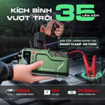 BƠM LỐP KÍCH BÌNH Ô TÔ V3 PRO 20.000mAh 4in1 Medicar - Tích hợp đèn chiếu sáng mạnh mẽ, công suất cao, an toàn sử dụng — ảnh 5