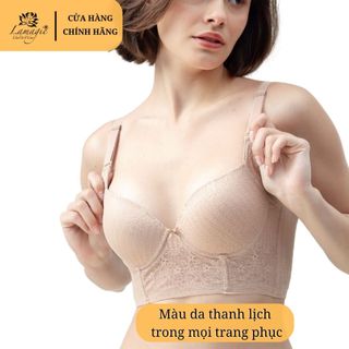 Áo Ngực Bản To ADH-99 Lamagie/Ôm Mỡ Lưng Nách Nâng Ngực Đẹp/Không Lộ Dấu Áo/Phù Hợp Vòng 1 Vừa Và Nhỏ
