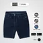 Quần Short Jean Nam Xanh Đen Trơn – Form Đẹp, Denim Cotton Dày Dặn, Túi Ngang Basic
