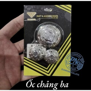 DIAMOND SALAYA - COMBO FULL ỐC CHẢNG BA, GHI ĐÔNG  - Raider, Raider FI, Sonic - INOX304