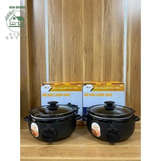 Nồi nấu chậm Hare HR SC535 dung tích 3.5L, lòng gốm cao cấp, hầm cháo, canh, yến Thơm Ngon