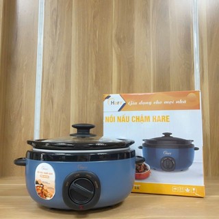 Nồi nấu chậm Hare HR SC535 dung tích 3.5L, lòng gốm cao cấp, hầm cháo, canh, yến Thơm Ngon