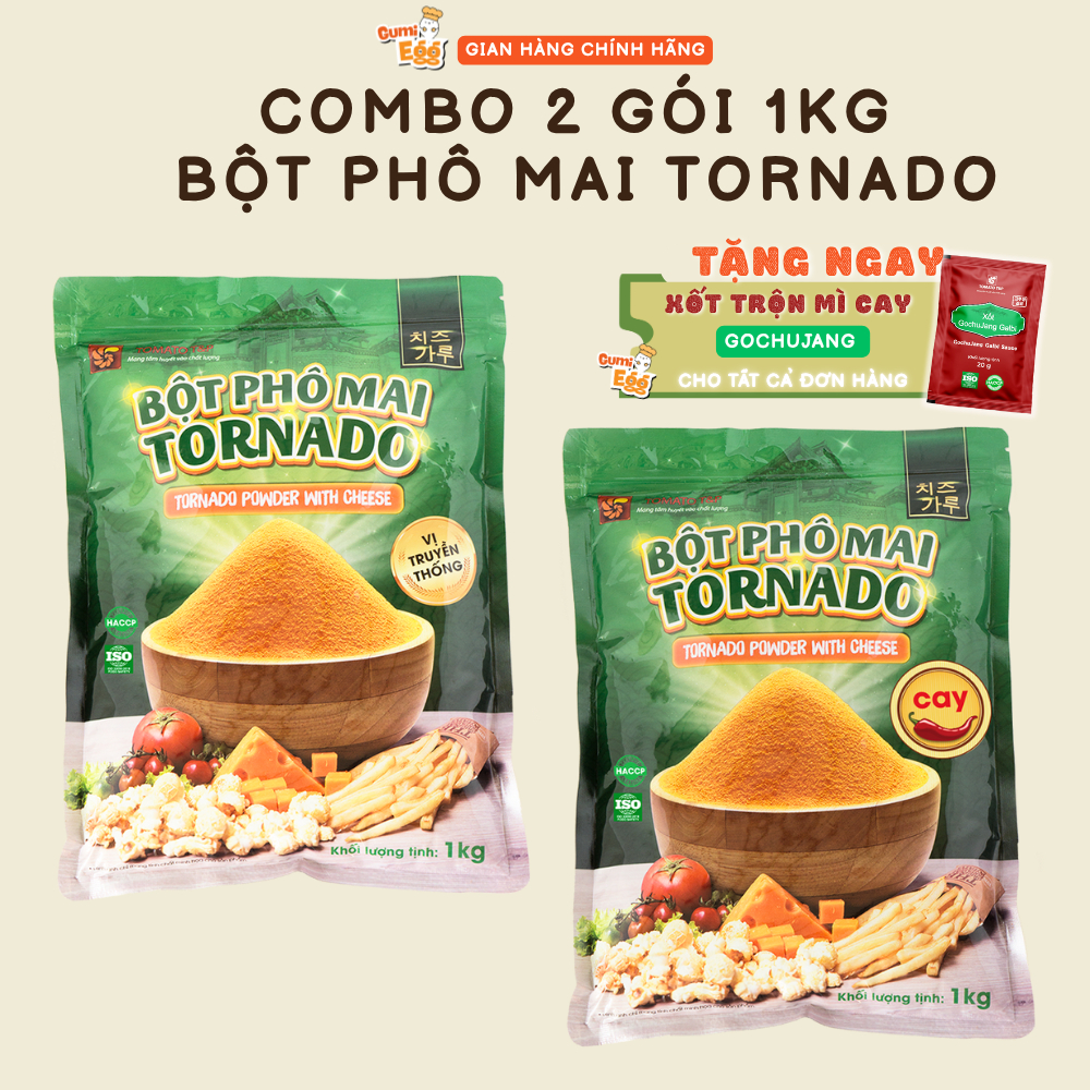 Bột Phô Mai Lắc Tomato T&P 1Kg, Bột Phô Mai Hàn Quốc Lắc Khoai Tây Chiên, Lắc Gà Rán, Làm Bánh