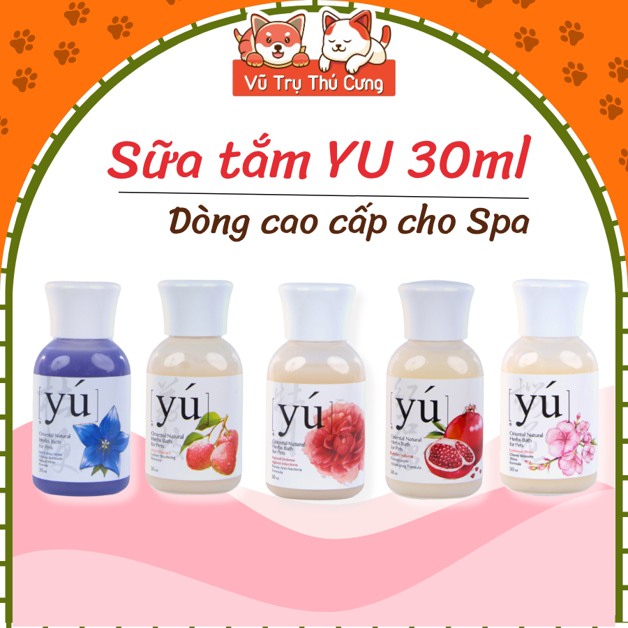 Sữa tắm Yu cao cấp cho Chó mèo lưu hương lâu 30ml