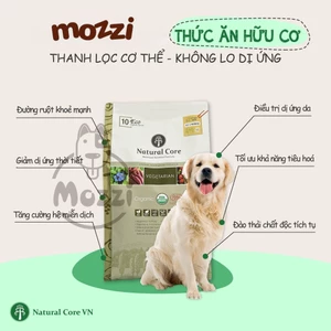 Thức ăn hạt hữu cơ Natural Core Vegetarian hạt chay rau củ cho chó