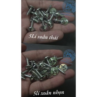 [DIAMOND] ỐC ÁO 5li XOẮN mẫu 2025 SALAYA, THÁI gắn áo Ya - INOX 304 (1con)