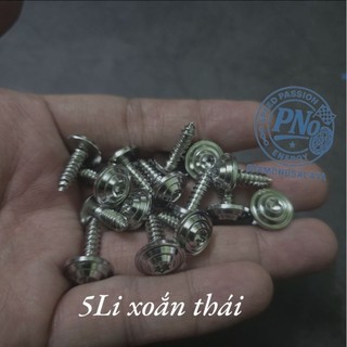 [DIAMOND] ỐC ÁO 5li XOẮN mẫu 2025 SALAYA, THÁI gắn áo Ya - INOX 304 (1con)