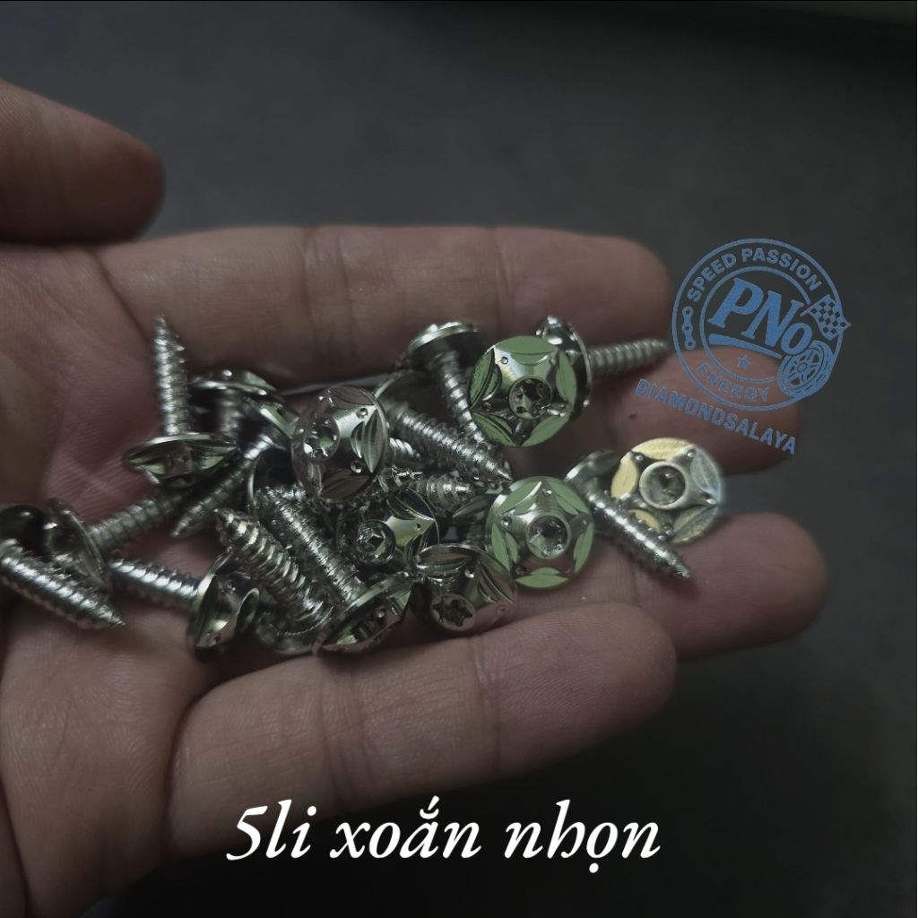 [Loại 1] ỐC ÁO 5li XOẮN mẫu 2025 SALAYA, THÁI gắn áo Ya - INOX 304 (1con)