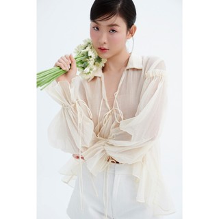 Áo OLV kiểu babydoll tay bồng xòe kiểu tiểu thư Cynara Maxi Top nhiều màu