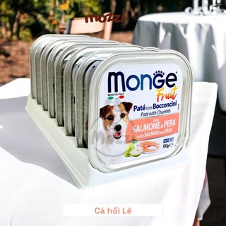 [Vỉ 8 hộp]  Pate cho chó Monge mix trái cây Hộp 100gr