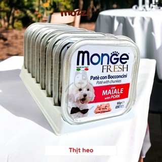 [Vỉ 8 hộp]  Pate cho chó Monge mix trái cây Hộp 100gr