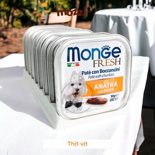 [Vỉ 8 hộp]  Pate cho chó Monge mix trái cây Hộp 100gr