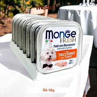 [Vỉ 8 hộp]  Pate cho chó Monge mix trái cây Hộp 100gr