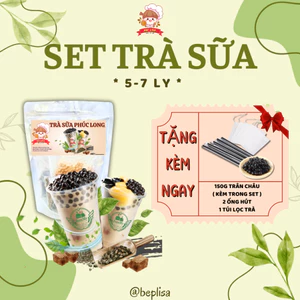Set Pha Trà Sữa 21 mùi Săn quà đơn 12-15 ly TẶNG, trân châu,túi lọc trà, ốg hút, chai pet Bếp Lisa