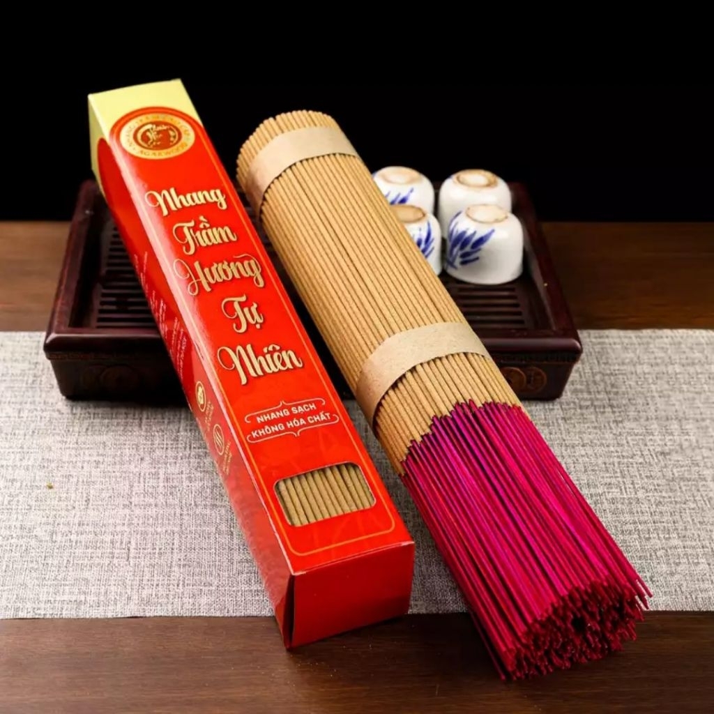 [300 cây] Nhang Trầm Hương Thiên Mộc Sơn - 40 Cm- Mùi thơm dịu nhẹ nhàng- Không hóa chất