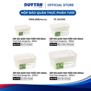 Hộp bảo quản thực phẩm tươi MATSU rổ thoát nước, nhựa PP nguyên sinh nắp silicone kín ngăn ám mùi