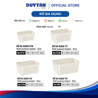[Sản phẩm mới] Rổ nhựa đa dụng MATSU, nhựa PP nguyên sinh cao cấp, đựng thực phẩm, vật dụng đa năng