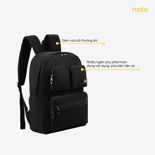 Balo nữ cao cấp Natoli đi học, thời trang cute hàn quốc nhiều ngăn Balo nữ Dynamic Backpack B1