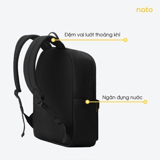 Balo đi học nam nữ Natoli đơn giản nhiều ngăn chống nước Balo Basic Backpack B2