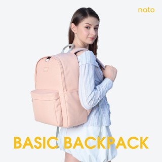 Balo đi học nam nữ Natoli đơn giản nhiều ngăn chống nước Balo Basic Backpack B2