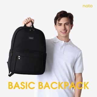 Balo đi học nam nữ Natoli đơn giản nhiều ngăn chống nước Balo Basic Backpack B2