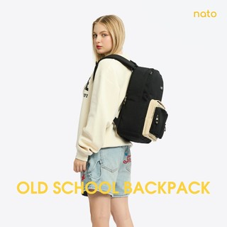Balo thời trang nam nữ Natoli đi học nhiều ngăn hàn quốc đẹp, cao cấp Balo Old School Backpack B5