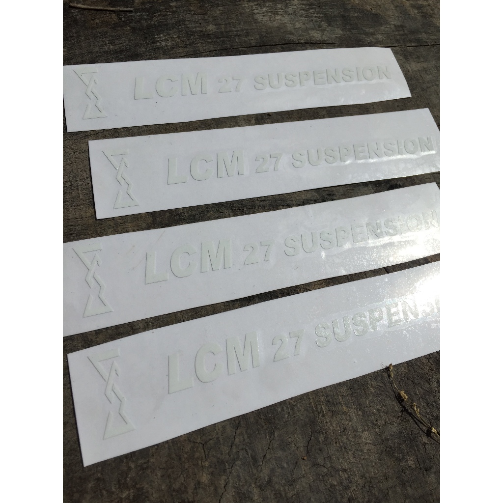 Cặp 2 tem LCM 27 Suspension dán phuộc, đổi màu theo ý. Decal cao cấp chống nước, không lo bong tróc