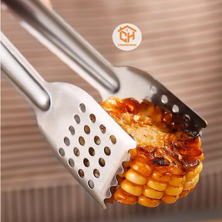 Kẹp Inox Gắp Thức Ăn, Đồ Nướng, Chiên Rán - Dụng Cụ Gắp Đồ Nóng Gắp Đá Cam Homeware