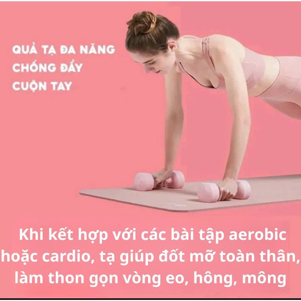 Tạ tay bọc cao su 1kg cho người tập phục hồi chức năng bàn tay