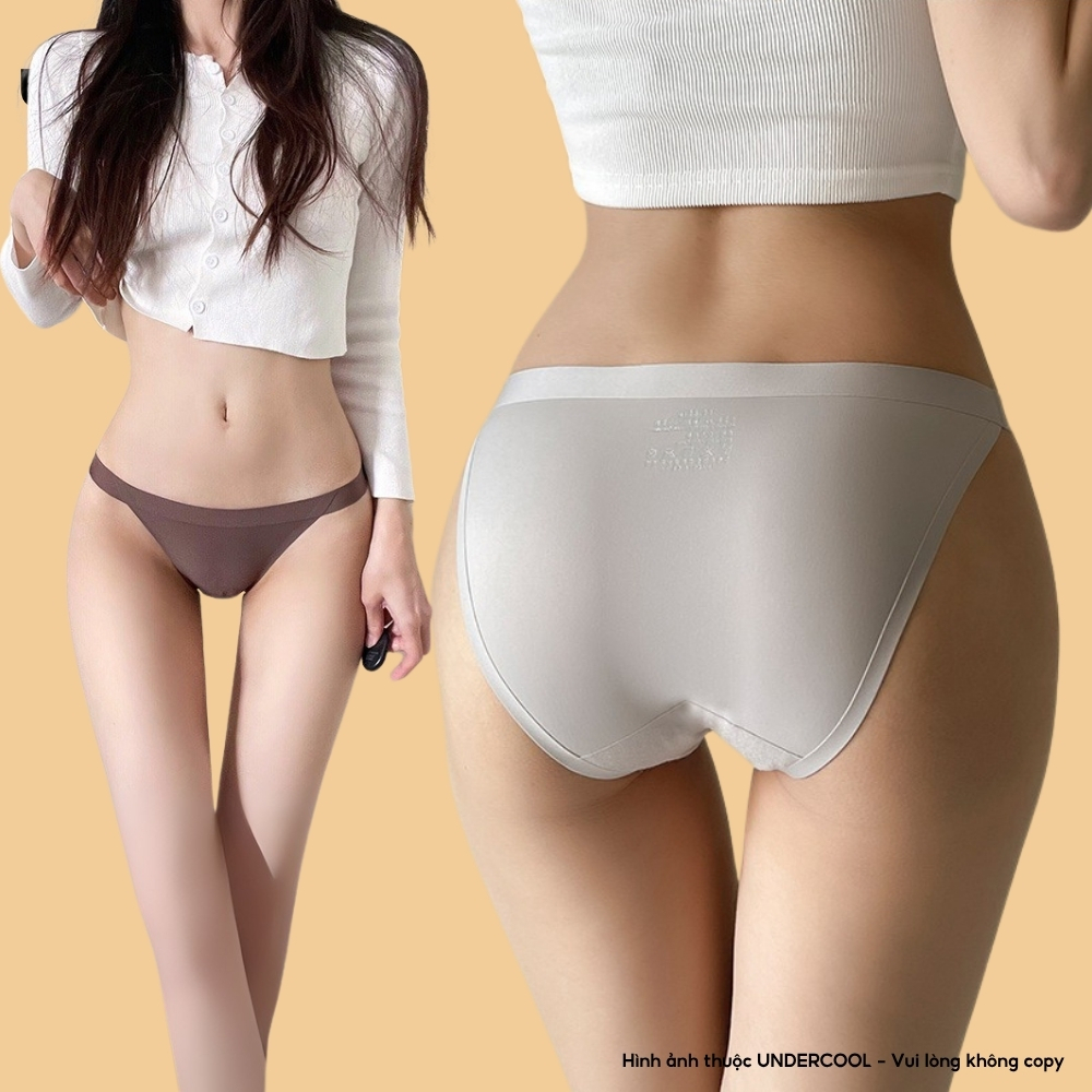 Quần Lót Nữ Đúc Su Tàng Hình UNDERCOOL dáng hở sườn cao cấp mềm mại kháng khuẩn sexy quyến rũ gợi cảm QL33