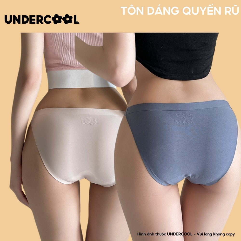 Quần Lót Nữ Đúc Su Tàng Hình UNDERCOOL dáng hở sườn cao cấp mềm mại kháng khuẩn sexy quyến rũ gợi cảm QL33