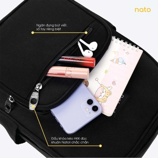 Balo nữ gấu Natoli đi học nhiều ngăn cute hàn quốc thời trang Dreamy Teddy Bear School Backpack B16