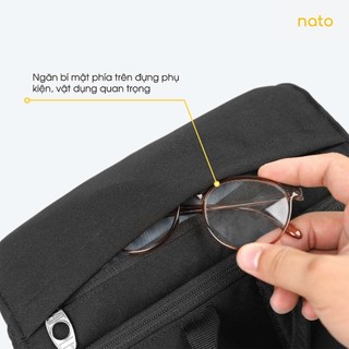 Balo chống sốc laptop 15.6 inch Natoli nam nữ chống nước đựng laptop cao cấp - Modern Flap Backpack B23