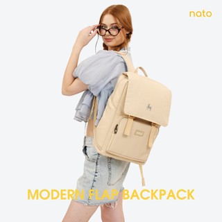 Balo chống sốc laptop 15.6 inch Natoli nam nữ chống nước đựng laptop cao cấp - Modern Flap Backpack B23