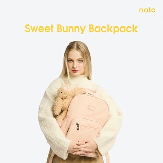Balo nữ thỏ bông thời trang Natoli hàn quốc cute nhiều ngăn đựng laptop Sweet Bunny Backpack B28