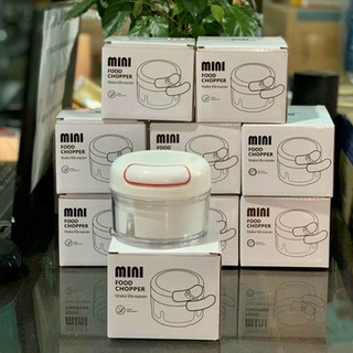 Dụng Cụ Xay Tỏi Ớt Bằng Tay Mini Food Chopper Tiện Dụng, Máy Xay Tỏi, Thực Phẩm Cầm Tay Đa Năng CamCamHome