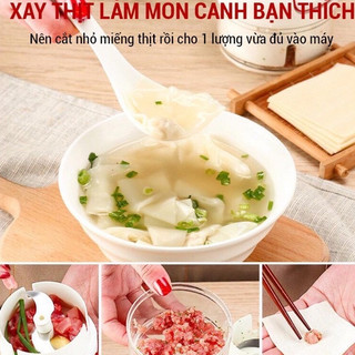Dụng Cụ Xay Tỏi Ớt Bằng Tay Mini Food Chopper Tiện Dụng, Máy Xay Tỏi, Thực Phẩm Cầm Tay Đa Năng CamCamHome
