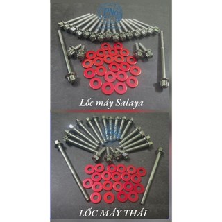 [Tặng l.đền] Combo full ốc lốc máy Thái - Salaya mẫu 2025 dành cho các loại xe - Inox304