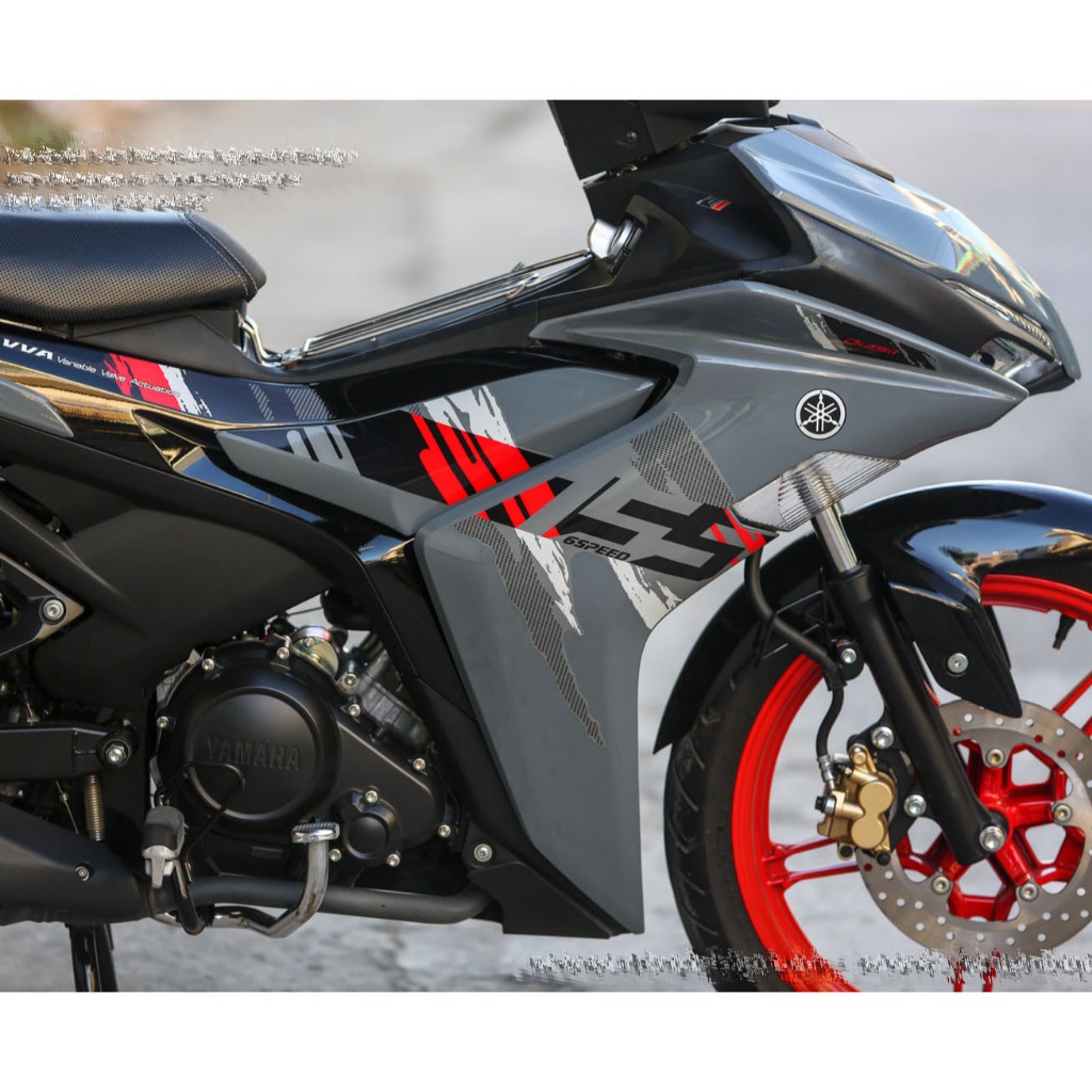 Tem rời in UV cao cấp. Decal Exciter 155 màu xám xi măng. Mẫu hot nhất thế giới tem xe. Không bay màu