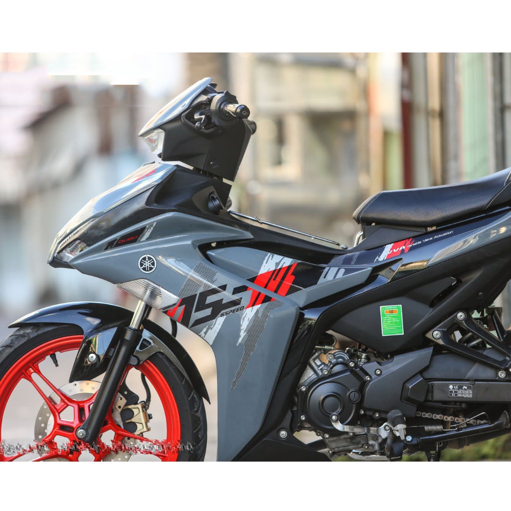 Tem rời in UV cao cấp. Decal Exciter 155 màu xám xi măng. Mẫu hot nhất thế giới tem xe. Không bay màu